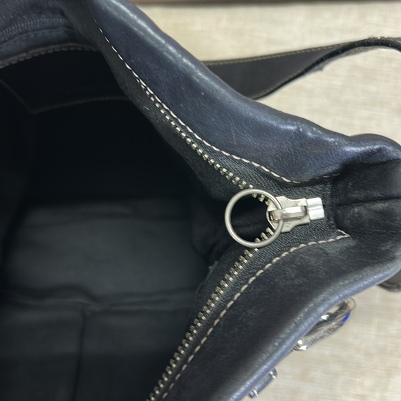 Coach Hobo 1452 Convertible Black Leather Cross Body Bag - Picture 13 of 14